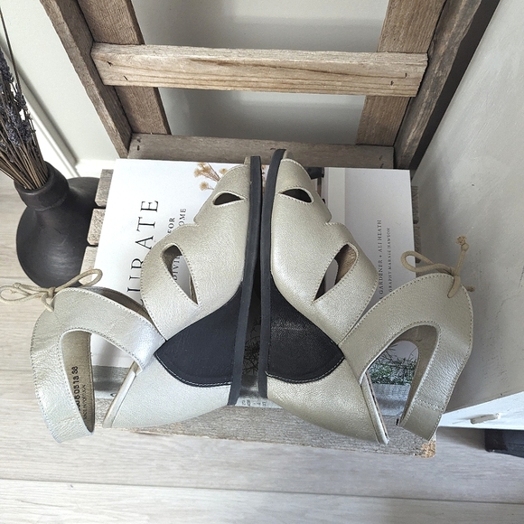 Fly London Leather Wedge Sandals - Picture 5 of 11